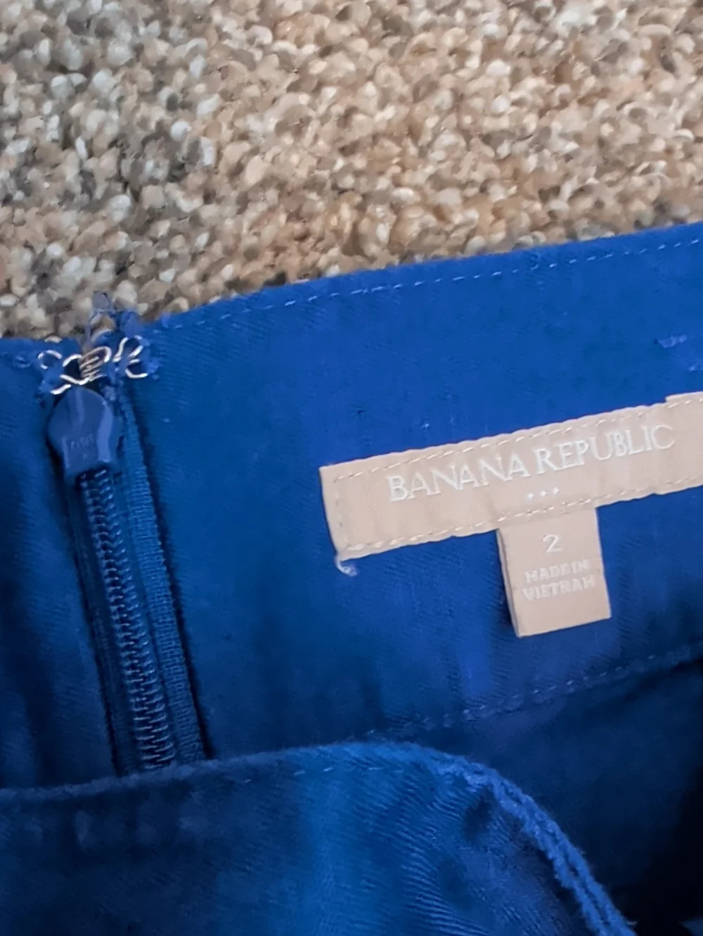 Banana Republic Cobalt Blue Linen Blend Mini Skirt - Size 2